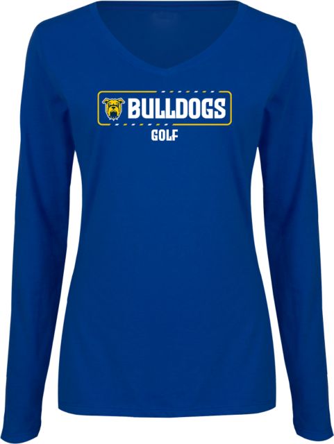 Allan Hancock Womens Long Sleeve V Neck Tee  Allan Hancock Bulldogs Golf - ONLINE ONLY