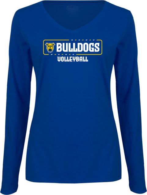 Allan Hancock Womens Long Sleeve V Neck Tee  Allan Hancock Bulldogs Volleyball - ONLINE ONLY