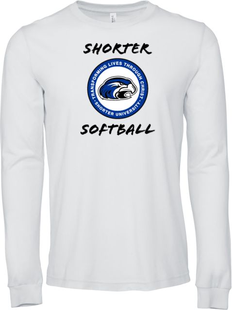 Shorter Univ Bella + Canvas Jersey Cotton Long Sleeve T Shirt Shorter University Softball - ONLINE ONLY