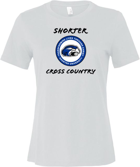 Shorter Univ Bella + Canvas Womens Relaxed Cotton T Shirt Shorter University Cross Country - ONLINE ONLY