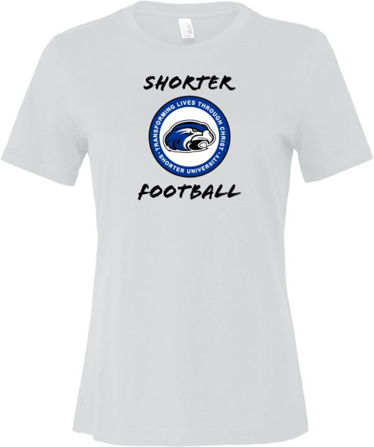 Shorter Univ Bella + Canvas Womens Relaxed Cotton T Shirt Shorter University Football - ONLINE ONLY
