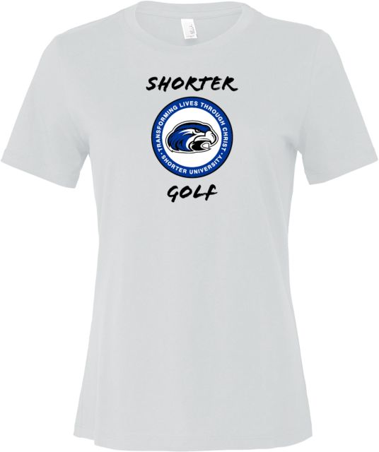 Shorter Univ Bella + Canvas Womens Relaxed Cotton T Shirt Shorter University Golf - ONLINE ONLY
