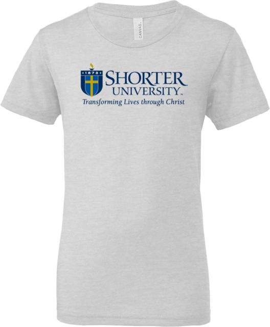 Shorter Univ Bella + Canvas Youth Ash Jersey T Shirt Shorter University Wordmark - ONLINE ONLY