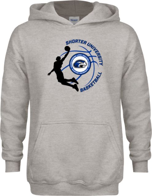 Shorter Univ Youth Fleece Hood Shorter University Basketball Graphic - ONLINE ONLY