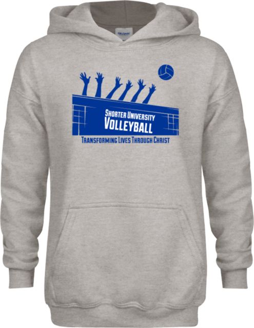 Shorter Univ Youth Fleece Hood Shorter University Volleyball Graphic - ONLINE ONLY