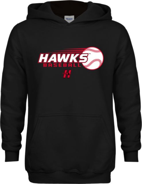 Hartford Youth Fleece Hoodie Hawks Baseball w/ Flying Ball - ONLINE ONLY