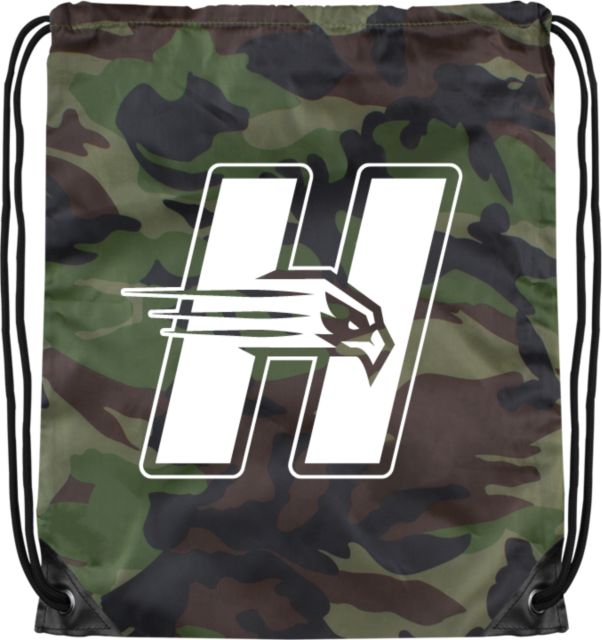 Camo drawstring outlet backpack