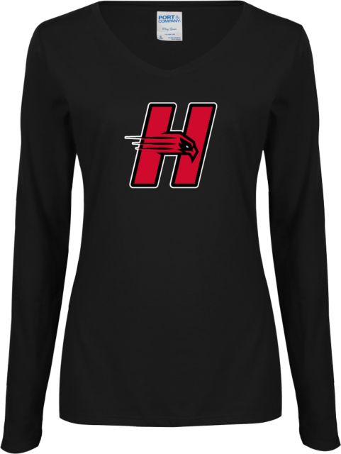 Hartford Ladies Long Sleeve V Neck Tee Primary Logo Mark H - ONLINE ONLY