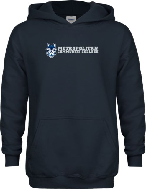 Metropolitan River  Youth Fleece Hoodie Metropolitan Community College  Athletic Wordmark - ONLINE ONLY