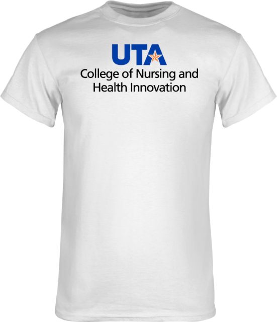 UTA T Shirt College of Nursing and Health Innovation Centered - ONLINE ONLY