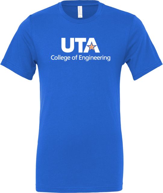 UTA Bella + Canvas Jersey Cotton T Shirt College of Engineering Stacked - ONLINE ONLY