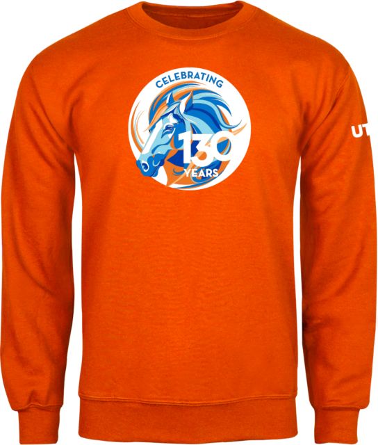 UTA Orange Fleece Crew UTA Celebrating 130 Years - ONLINE ONLY