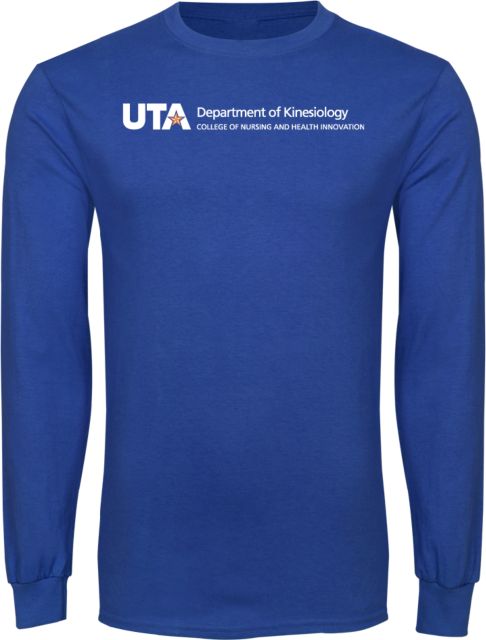 UTA Long Sleeve T Shirt Department of Kinesiology Flat - ONLINE ONLY