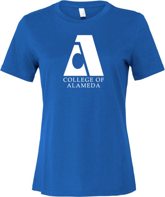 Alameda Bella + Canvas Womens Relaxed Cotton T Shirt College of Alameda Primary Mark - ONLINE ONLY