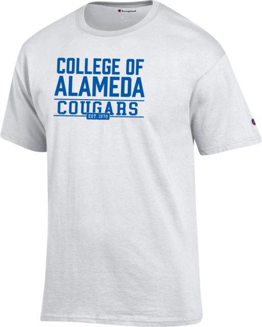 Alameda Champion T Shirt College of Alameda Cougars Est 1970 - ONLINE ONLY