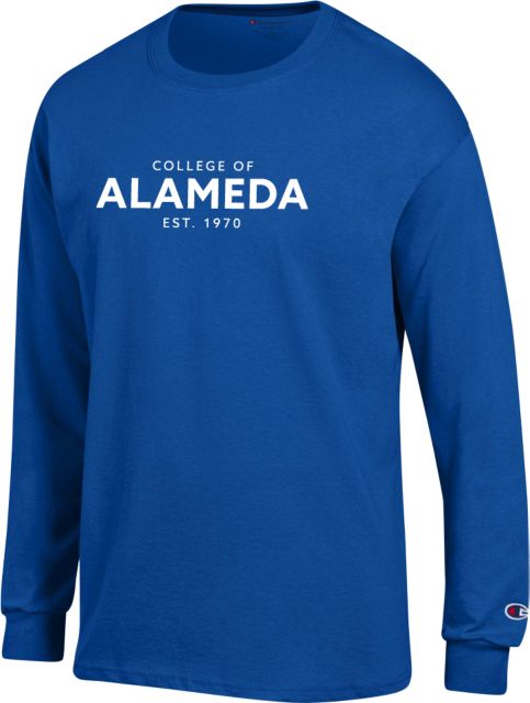 Alameda Champion Long Sleeve T Shirt College of Alameda Est 1970 - ONLINE ONLY