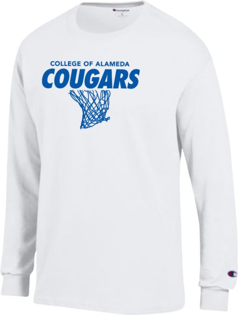Alameda Champion Long Sleeve T Shirt College of Alameda Cougars Basketball - ONLINE ONLY