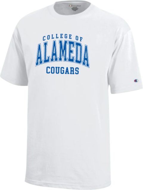 Alameda Champion Youth Short Sleeve Tee College of Alameda Cougars Arch - ONLINE ONLY