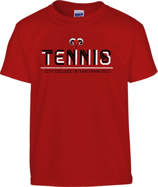 CCSF Youth T Shirt CCSF Rams Tennis Distressed - ONLINE ONLY