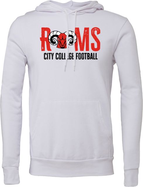 CCSF Bella + Canvas Fleece Hood CCSF Rams City College Football - ONLINE ONLY