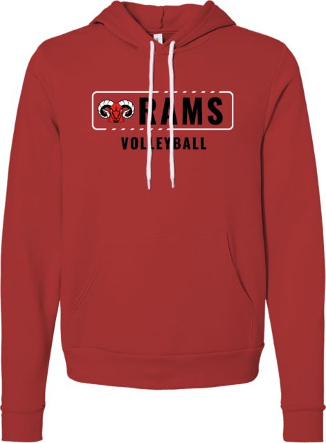 CCSF Bella + Canvas Fleece Hood CCSF Ocean Rams - Volleyball - ONLINE ONLY