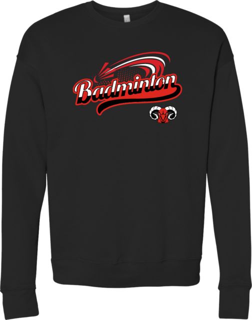 CCSF Bella + Canvas Fleece Crew CCSF Rams Badminton Two Tone Script - ONLINE ONLY