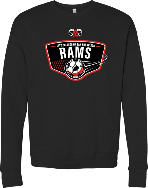 CCSF Bella + Canvas Fleece Crew CCSF Rams Soccer Plaque - ONLINE ONLY