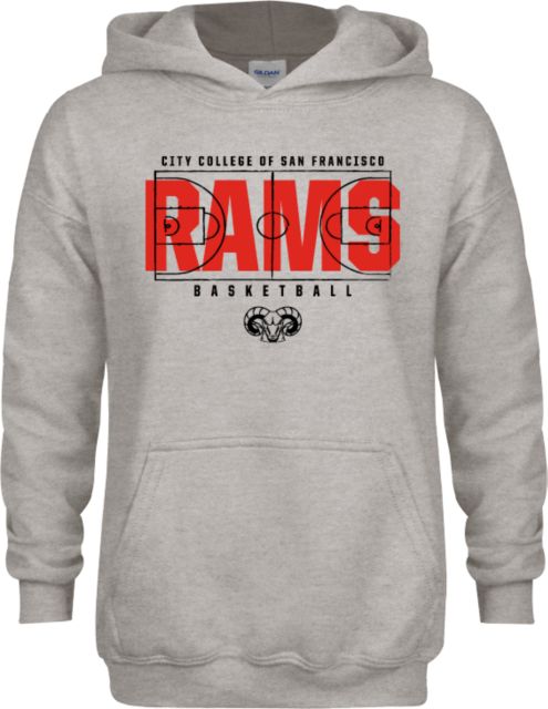 CCSF Youth Fleece Hood CCSF Rams Basketball Court - ONLINE ONLY