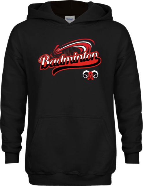 CCSF Youth Fleece Hoodie CCSF Rams Badminton Two Tone Script - ONLINE ONLY