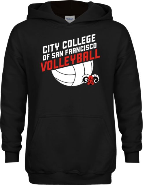 CCSF Youth Fleece Hoodie CCSF Rams Volleyball Slanted - ONLINE ONLY
