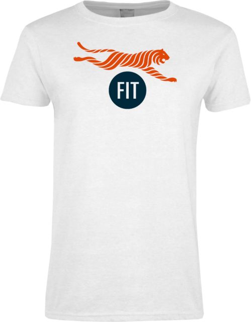 Fashion Institute Womens Short Sleeve Tee FIT - Tiger Mascot with Circle Emblem - ONLINE ONLY