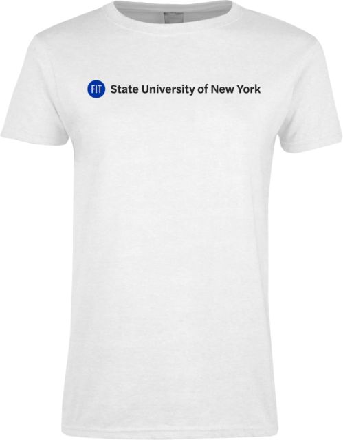 Fashion Institute Womens Short Sleeve Tee FIT State University of New York - Horizontal Wordmark - ONLINE ONLY
