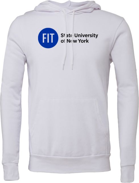 Fashion Institute Bella + Canvas Fleece Hood FIT State University of New York - Wordmark - ONLINE ONLY