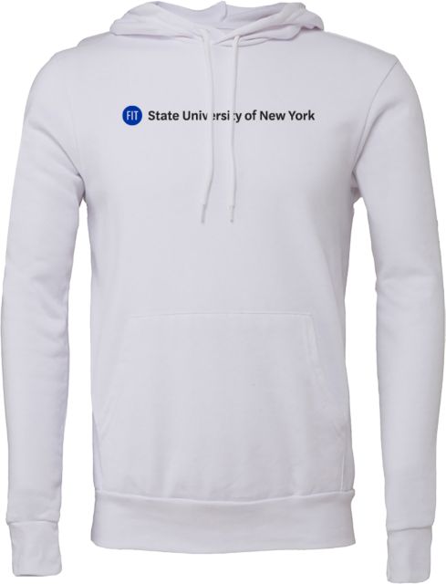 Fashion Institute Bella + Canvas Fleece Hood FIT State University of New York - Horizontal Wordmark - ONLINE ONLY