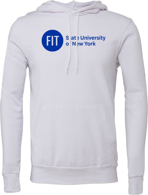 Fashion Institute Bella + Canvas Fleece Hood FIT State University of New York - Wordmark - ONLINE ONLY