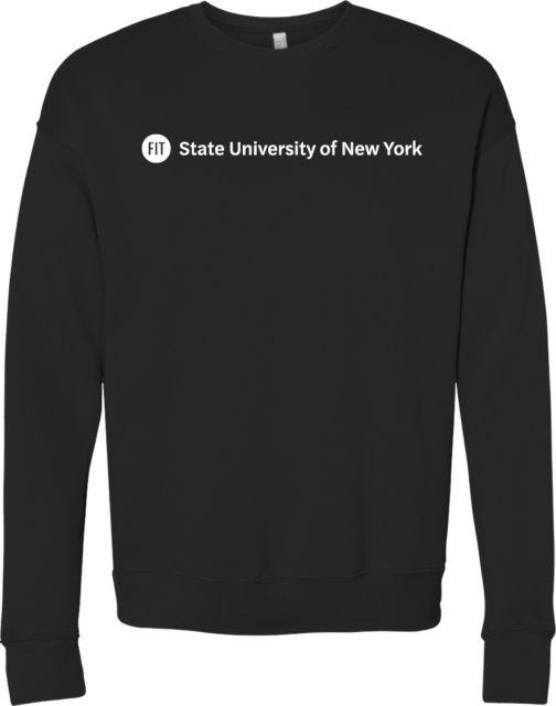 Fashion Institute Bella + Canvas Fleece Crew FIT State University of New York - Horizontal Wordmark - ONLINE ONLY