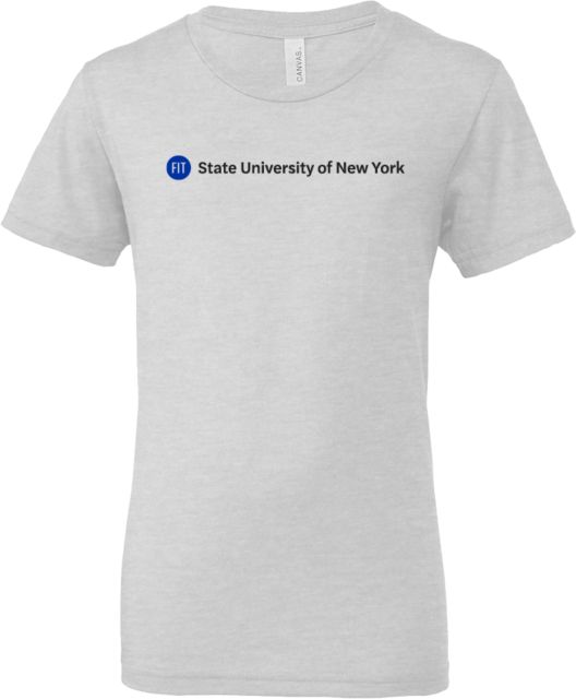 Fashion Institute Bella + Canvas Youth Jersey T Shirt FIT State University of New York - Horizontal Wordmark - ONLINE ONLY