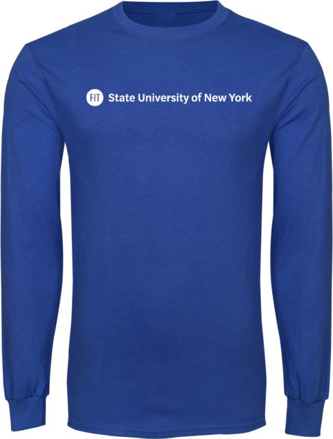 Fashion Institute Long Sleeve T Shirt FIT State University of New York - Horizontal Wordmark - ONLINE ONLY