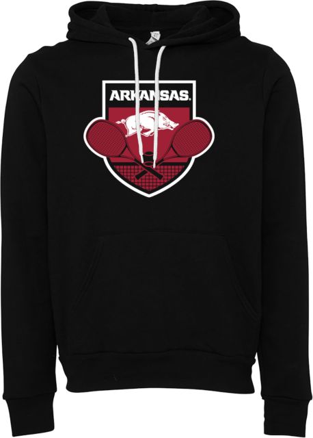 Arkansas Bella + Canvas Fleece Hood Arkansas Tennis Rackets