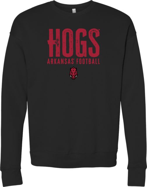 Arkansas Bella + Canvas Fleece Crew Hogs - Arkansas Football