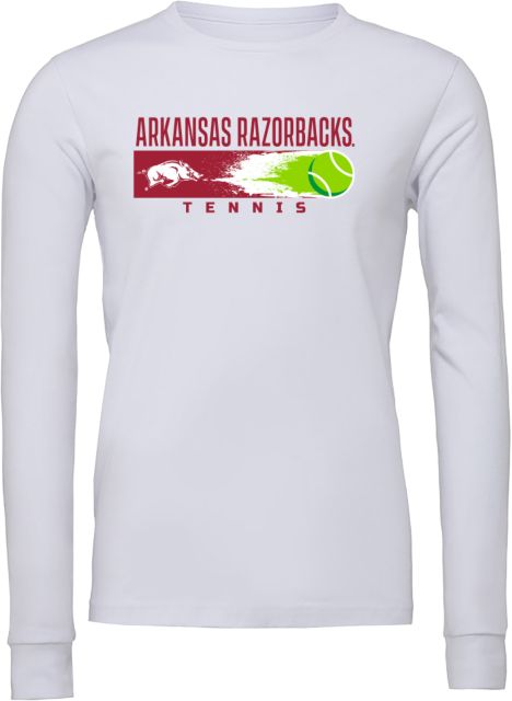 Arkansas Bella + Canvas Jersey Cotton Long Sleeve T Shirt Arkansas Flying Ace Tennis