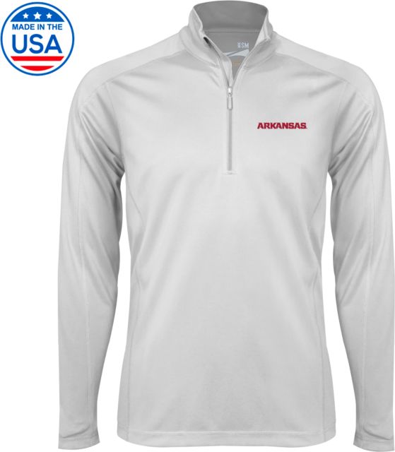 Arkansas Syntrel Interlock 1/4 Zip Arkansas Wordmark