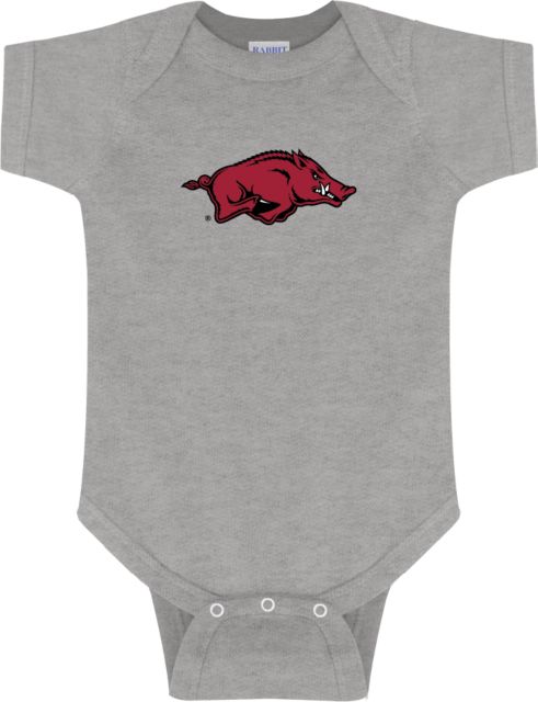 Arkansas Infant Bodysuit University of Arkansas - Primary Athletics Mark