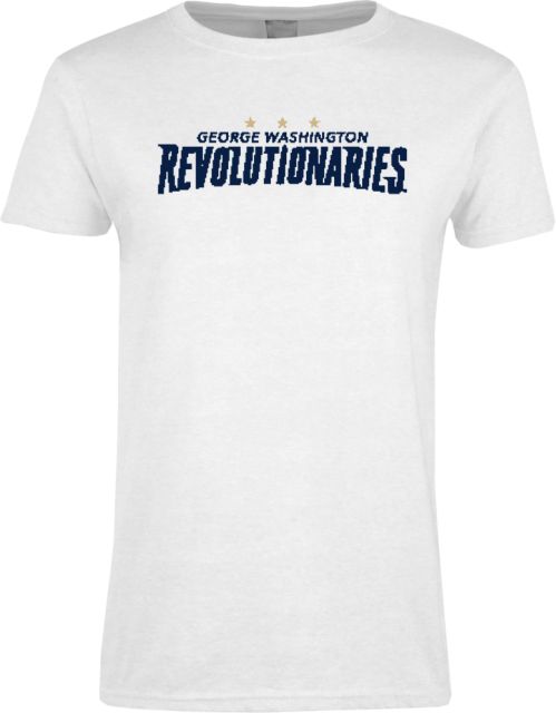 George Washington Womens Short Sleeve Tee George Washington Revolutionaries with Stars Wordmark - ONLINE ONLY