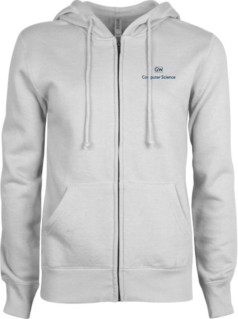 George Washington ENZA Ladies Fleece Full Zip Hoodie Computer Science - ONLINE ONLY