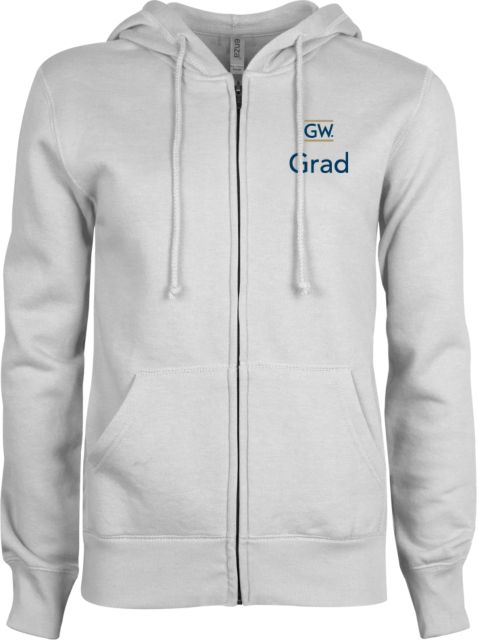 George Washington ENZA Ladies Fleece Full Zip Hoodie Grad - ONLINE ONLY