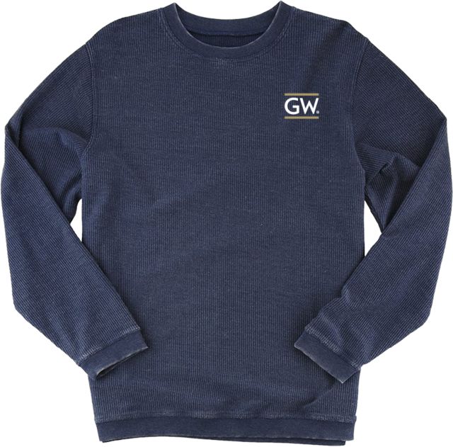George Washington Boxercraft Womens Corded Crew Institutional GW - ONLINE ONLY