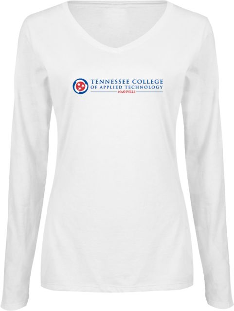 TCAT Nashville Ladies Long Sleeve V Neck Tee TCAT horizontal - ONLINE ONLY