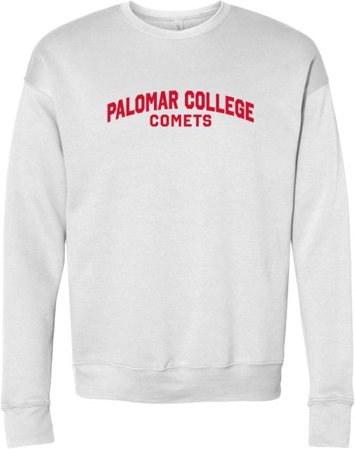 Palomar Bella + Canvas Fleece Crew Arched Palomar College Comets - ONLINE ONLY