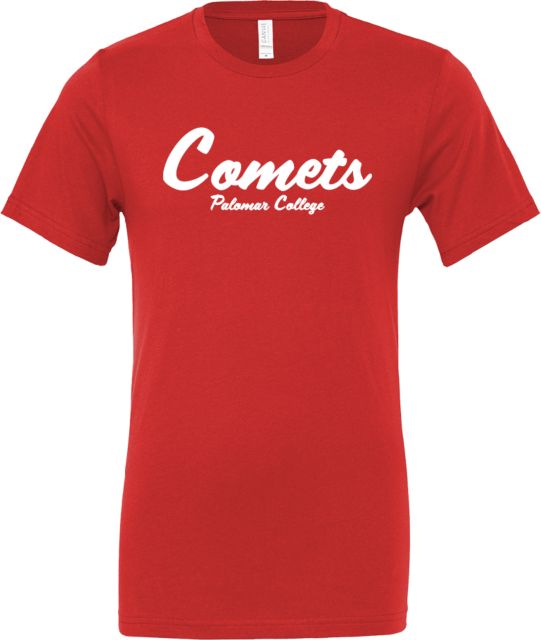Palomar Bella + Canvas Jersey Cotton T Shirt Script Comets Palomar College - ONLINE ONLY